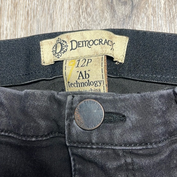 Democracy “AbTechnology” Black Skinny Jeans 12 Petite - Picture 5 of 11
